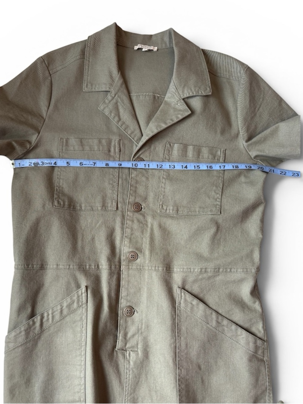 Z Supply Olive Green Utility Short-Sleeve Jumpsuit - Picture 7 of 7
